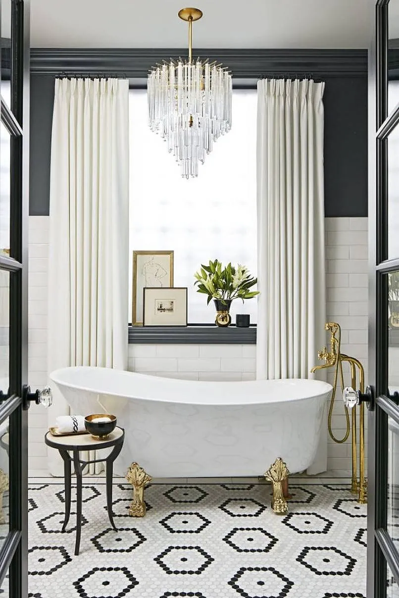 Ý tưởng gạch lát phòng tắm hình lục giác: Từ sàn nhà đến tường phòng tắm Ý tưởng gạch lát phòng tắm hình lục giác: Từ sàn nhà đến tường phòng tắm