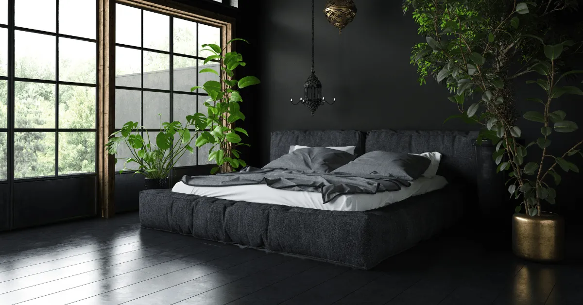 Ý tưởng phòng ngủ màu đen cho không gian ngủ độc đáo và táo bạo Ý tưởng phòng ngủ màu đen cho không gian ngủ độc đáo và táo bạo